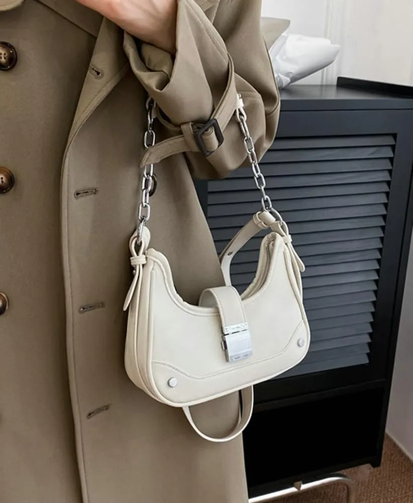 Shoulder Bag Purse for Women Trendy Plaid Hobo Bags Small Crescent Saddle Bags Tote Handbag Crossbody Bag