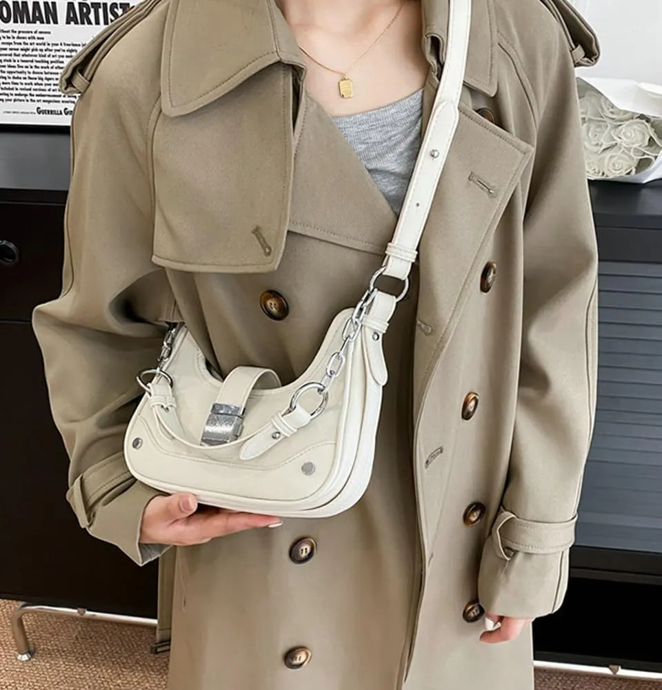 Shoulder Bag Purse for Women Trendy Plaid Hobo Bags Small Crescent Saddle Bags Tote Handbag Crossbody Bag