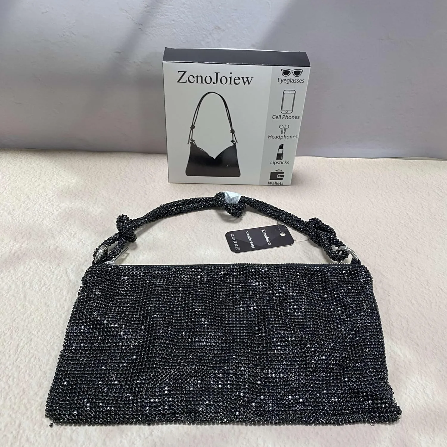 Shoulder bags,Women's Glitter Bag, Adjustable Shoulder Strap, Elegant Bag, Evening Bag, High Capacity with Zip, Clutch, CrossBody Bag, Shoulder Bag for Prom, Wedding, Party, Banquet