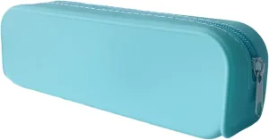 Silicone Makeup Brush Holder Travel Cosmetic Bag, Portable Cosmetic Brushes organizer, Small Travel Makeup Brush Case (Light Green)