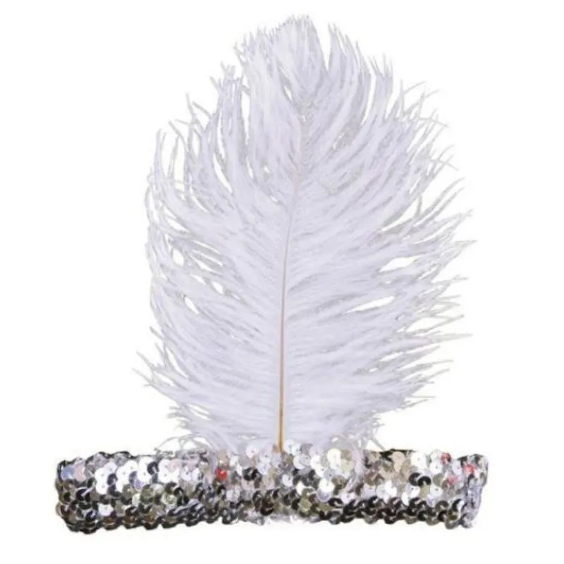 Silver Flapper Sequin Headband
