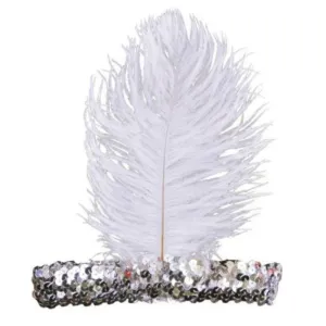 Silver Flapper Sequin Headband