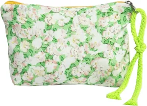 Small Cosmetic Bag for Women Makeup bag Organizer Mini Makeup Pouch Zipper Pouch Coin Purse Light Green Flower
