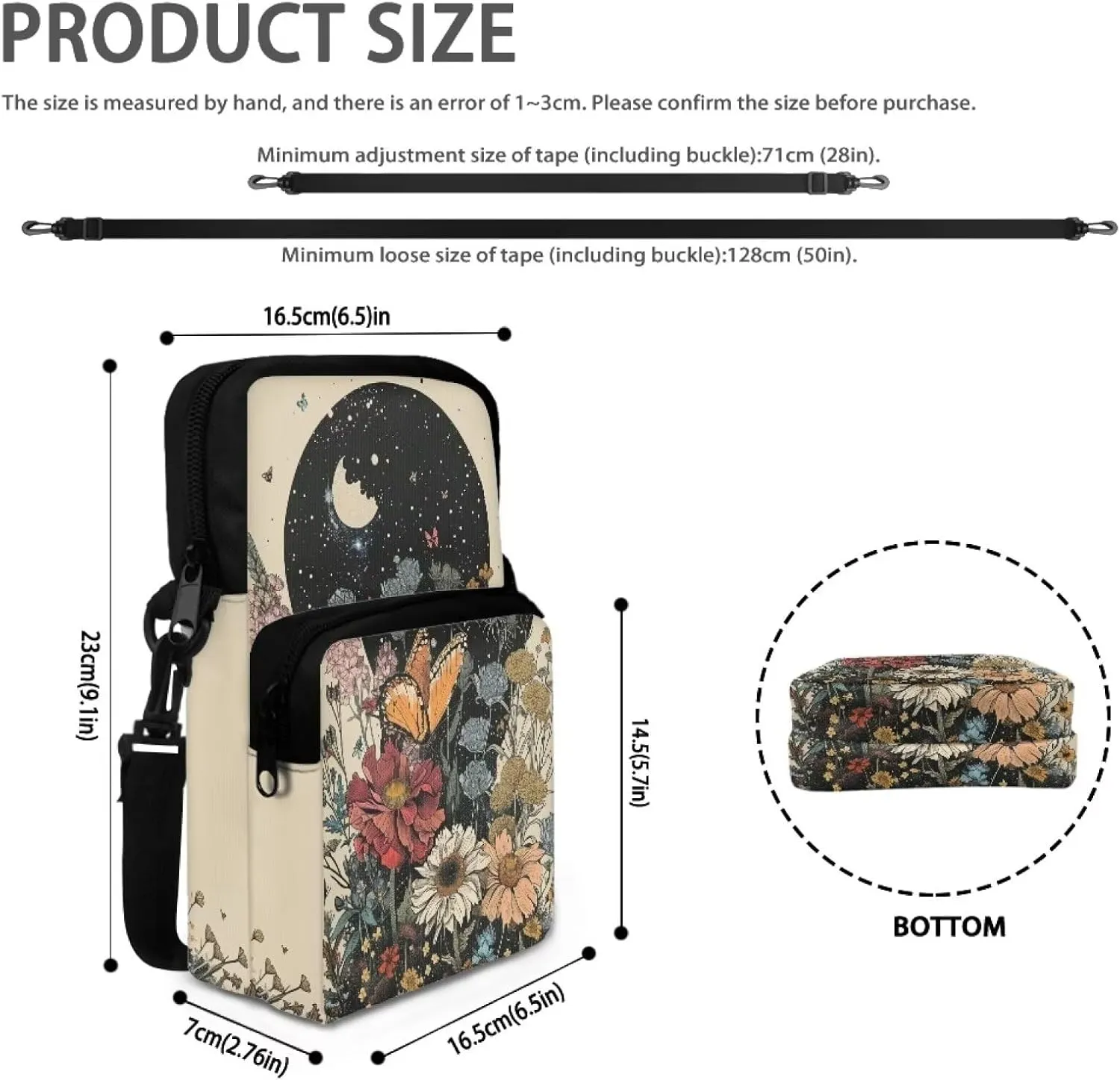 Small Crossbody Bags for Women Men Small Messenger Bag Purses Fanny Pack Wallet Bag Coin Purse Backpack Handbag