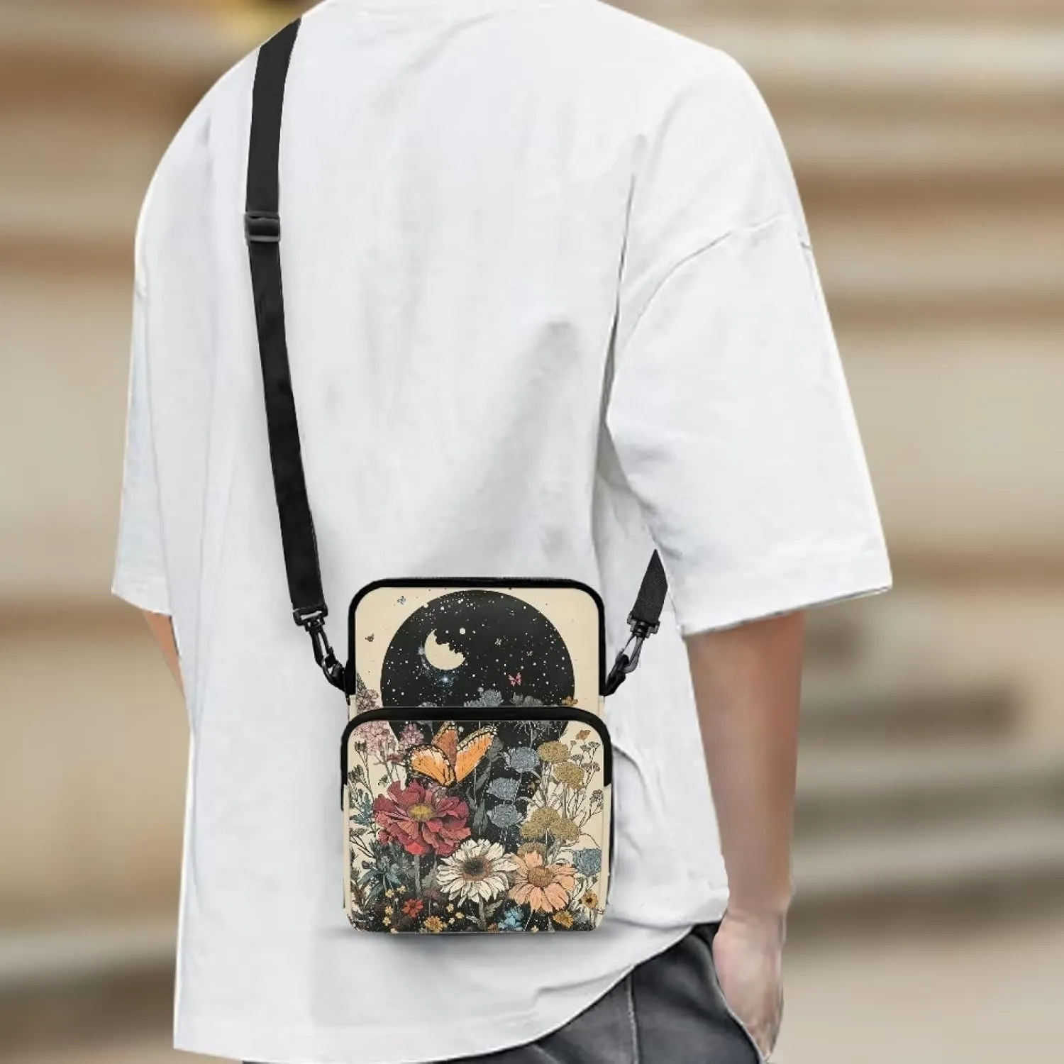 Small Crossbody Bags for Women Men Small Messenger Bag Purses Fanny Pack Wallet Bag Coin Purse Backpack Handbag