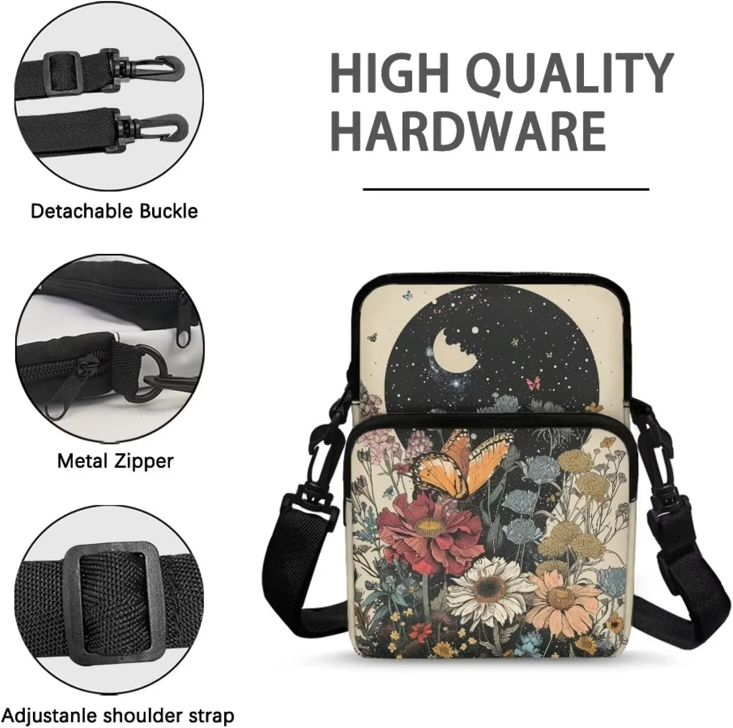 Small Crossbody Bags for Women Men Small Messenger Bag Purses Fanny Pack Wallet Bag Coin Purse Backpack Handbag