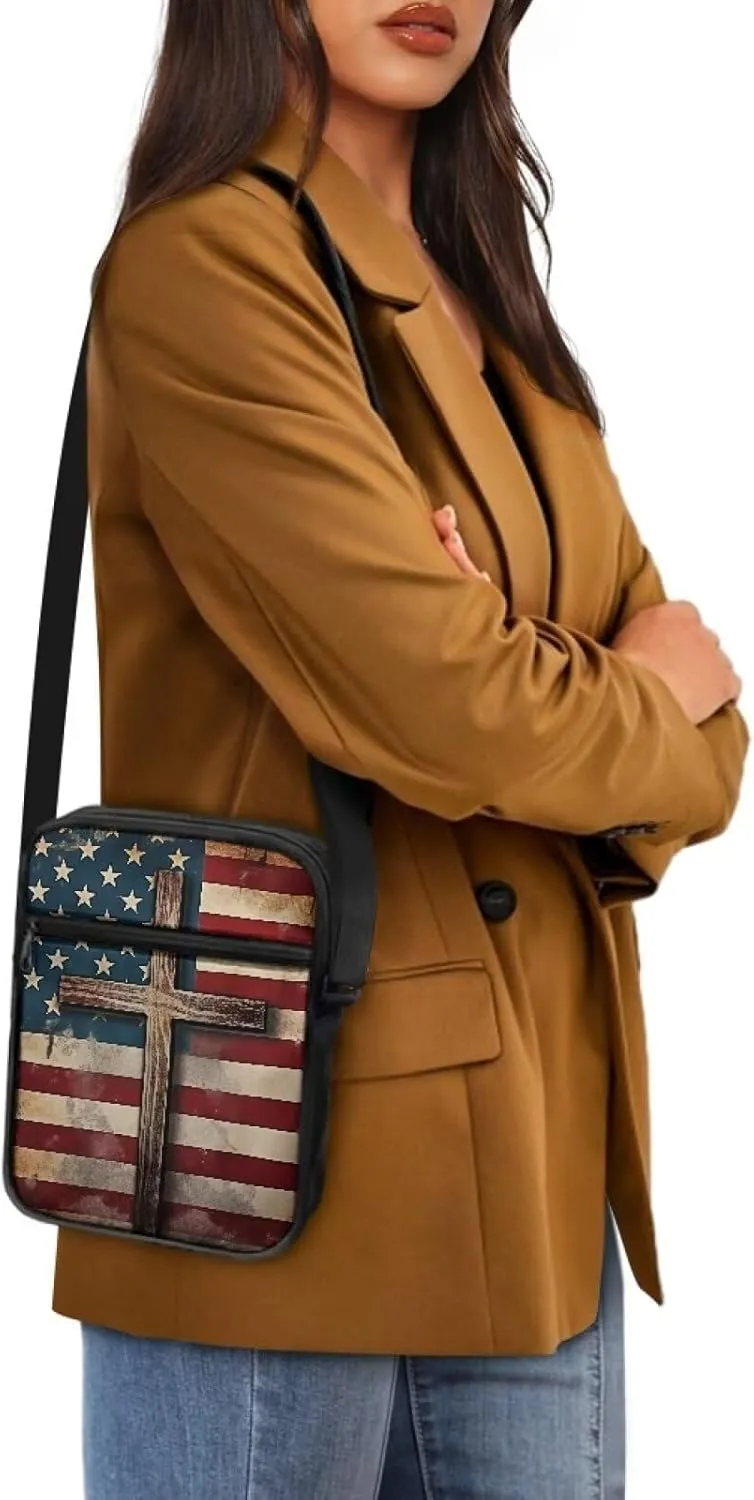 Small Messenger Bag Small Crossbody Bags for Women Men Sling Bag with Adjustable Strap and Pockets