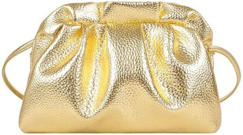 Small Purses for Women Trendy Aesthetic Bag Purse Metallic Crossbody Hobo Shoulder Bags Wallets