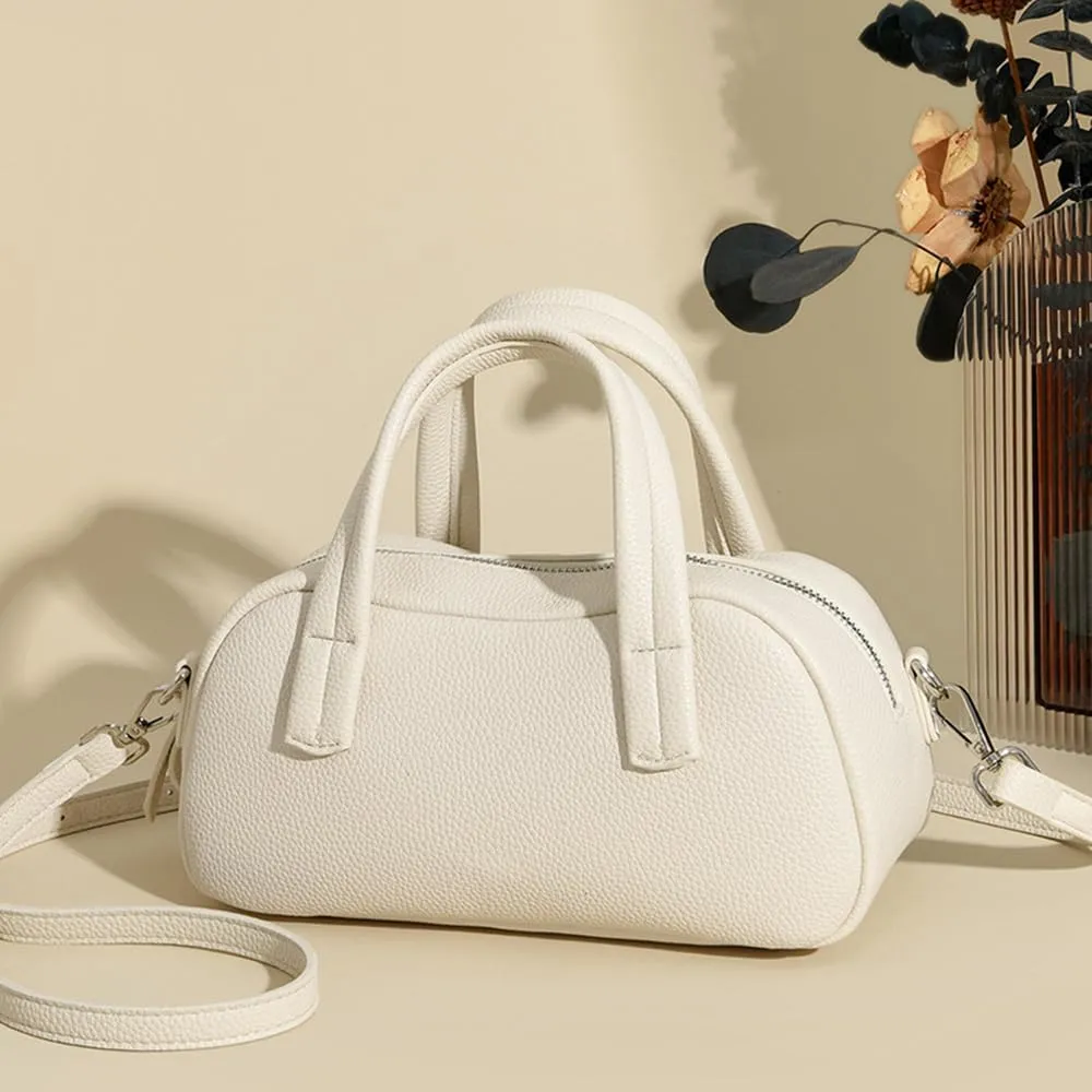 Small Vegan Leather Top Handle Purse for Women - Versatile Satchel Handbag, Crossbody Tote Bag, and Shoulder Bag