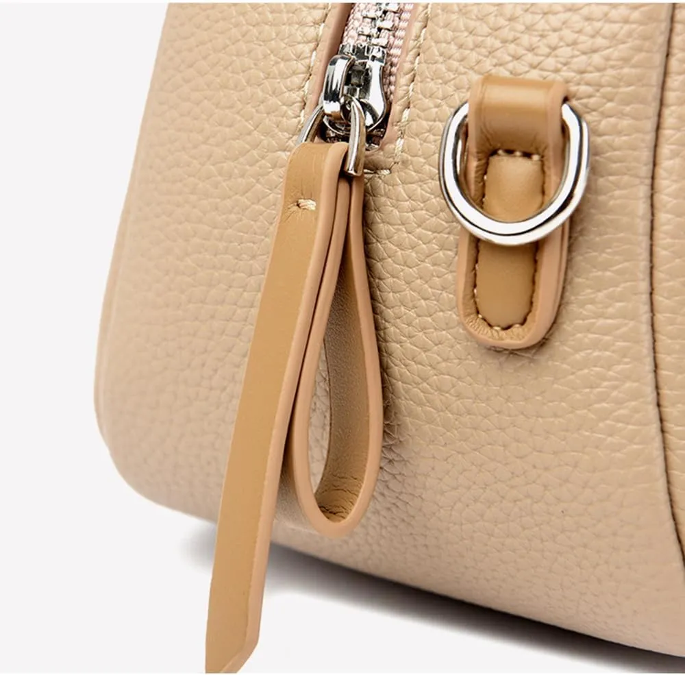 Small Vegan Leather Top Handle Purse for Women - Versatile Satchel Handbag, Crossbody Tote Bag, and Shoulder Bag
