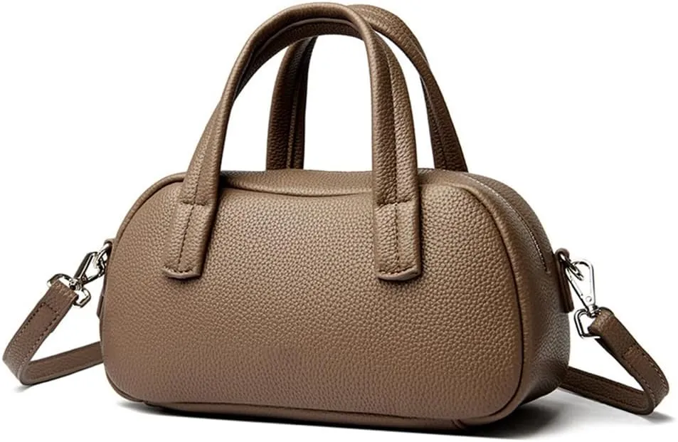 Small Vegan Leather Top Handle Purse for Women - Versatile Satchel Handbag, Crossbody Tote Bag, and Shoulder Bag
