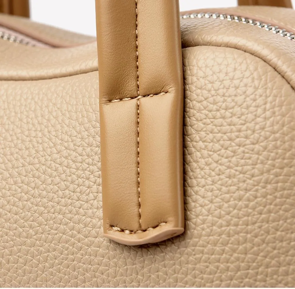 Small Vegan Leather Top Handle Purse for Women - Versatile Satchel Handbag, Crossbody Tote Bag, and Shoulder Bag