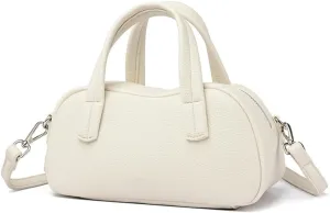 Small Vegan Leather Top Handle Purse for Women - Versatile Satchel Handbag, Crossbody Tote Bag, and Shoulder Bag