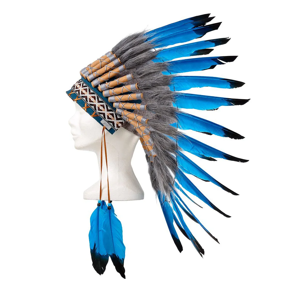 Souza Navanjo Indian Headdress Blue