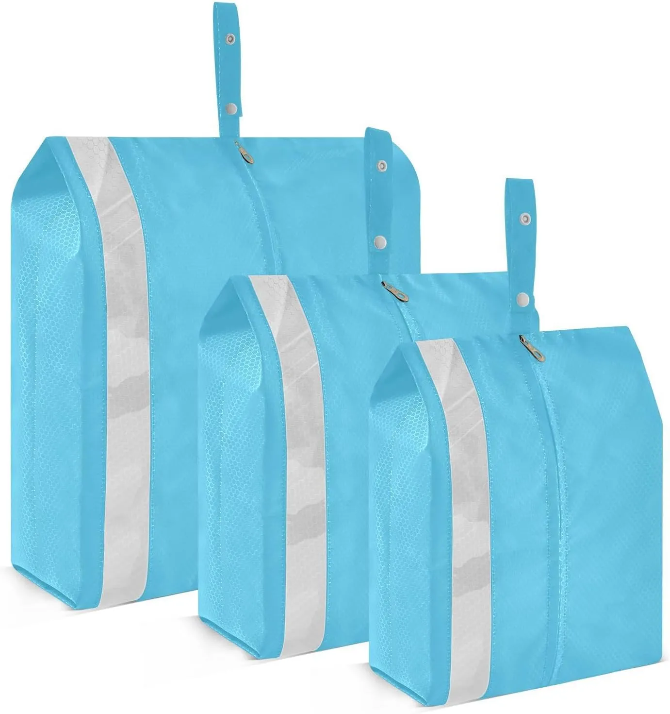 SPRIPORT Blue Light 3 Set Compression Packing Cubes for Travel Lightweight Luggage Organizer Bags for Carry on Suitcase Travel Storage Bags for Vacation Man Woman Clothes