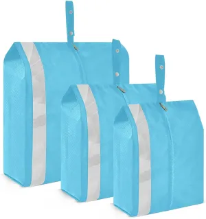 SPRIPORT Blue Light 3 Set Compression Packing Cubes for Travel Lightweight Luggage Organizer Bags for Carry on Suitcase Travel Storage Bags for Vacation Man Woman Clothes