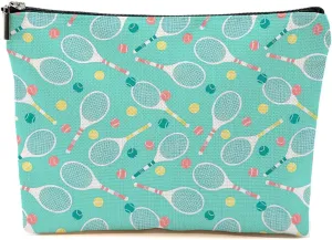 Tennis Gifts, Inspirational Tennis Makeup Bag, Tennis Accessories Tennis Gift Cosmetic Bag Toiletry Bag, Tennis Player Graduation Birthday Gifts for Women Girls Tennis Lovers Sister Bestie