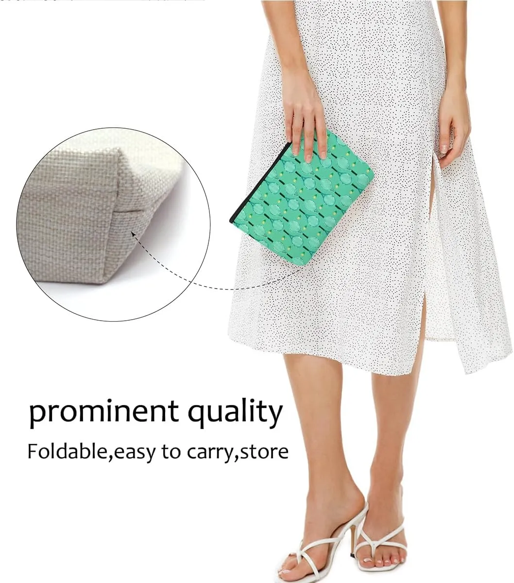 Tennis Gifts, Inspirational Tennis Makeup Bag, Tennis Accessories Tennis Gift Cosmetic Bag Toiletry Bag, Tennis Player Graduation Birthday Gifts for Women Girls Tennis Lovers Sister Tennis Team
