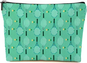 Tennis Gifts, Inspirational Tennis Makeup Bag, Tennis Accessories Tennis Gift Cosmetic Bag Toiletry Bag, Tennis Player Graduation Birthday Gifts for Women Girls Tennis Lovers Sister Tennis Team
