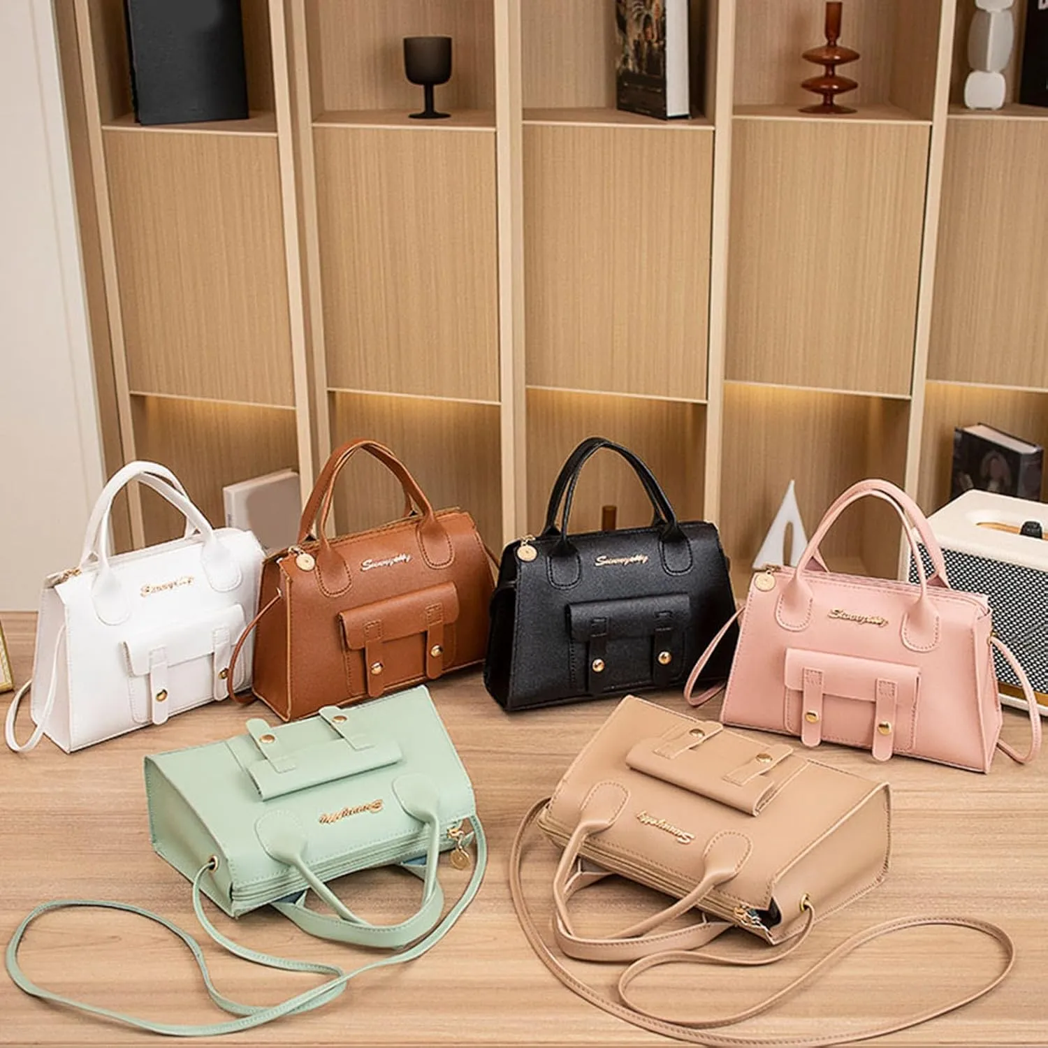 Tote Bag For Women High Capacity Zipper Hobo Messenger Bag New Pattern Simple Handbag Shoulder Bags Cross Body Bags F