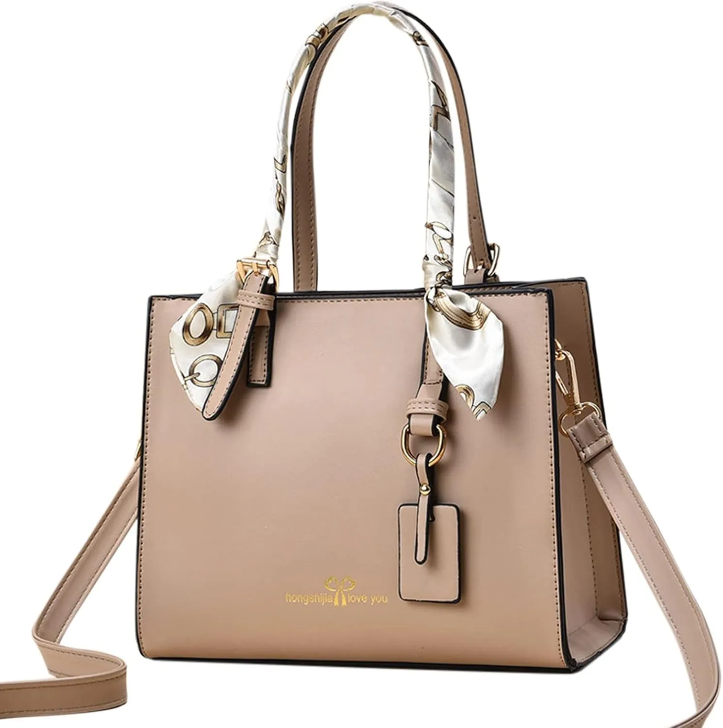 Tote Bag For Women Scarf Handle Handbags Ladies Purse Satchel Shoulder Bags Leather Bag For Mom Travel H