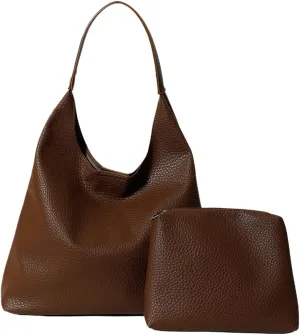 Tote Bag for Women Slouchy Hobo Bags PU Leather Crescent Bag Handbag Trendy Dumpling Bag Work Bags