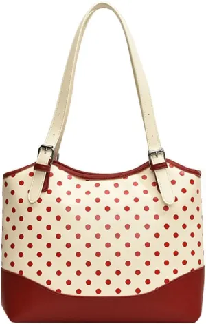 Tote Bag for Women Trendy Dots Shoulder Bags PU Leather Hobo Bags Large Top Handle Handbag Purse