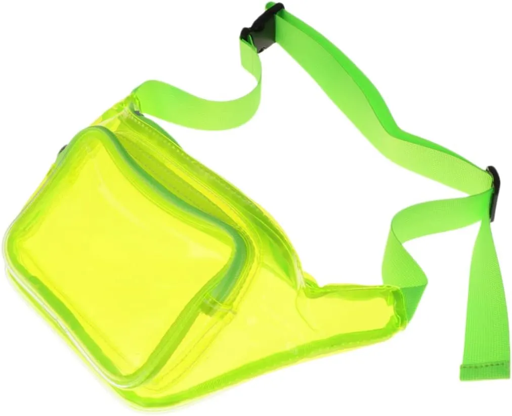 Transparent Fanny Pack for Women Lightweight Cross Body Waist Bag with Strap for Travel Shopping and Festivals Design for Everyday Use