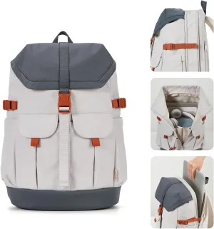 Travel Laptop Backpack for Men Women, Large School Backpack Fit 17 Inch Laptop, Carry on Backpack for Airplanes, Water Resistant & Comfortable College Computer Backpack (Lava Gray)