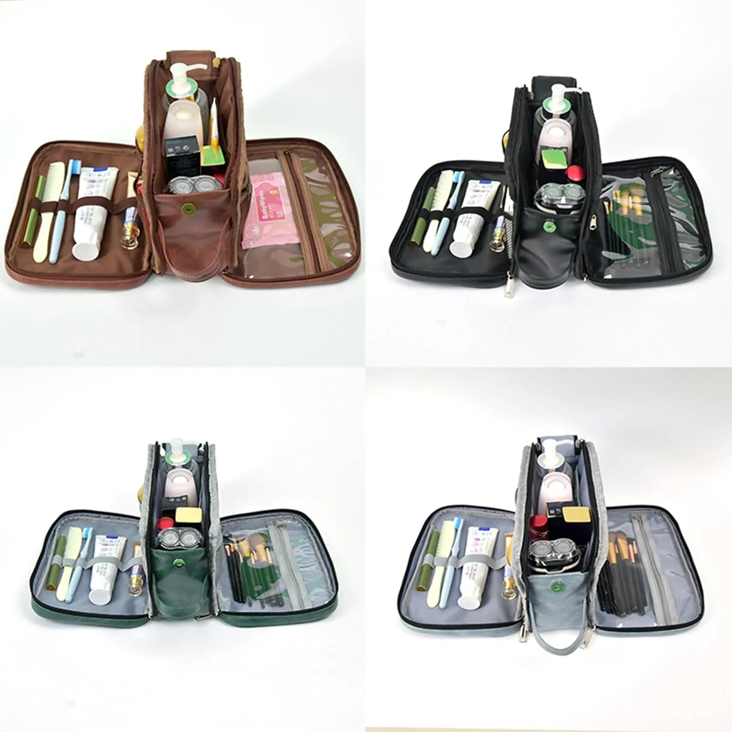 Travel Toiletry Bag for Men  Water-Resistant Travel Organizer Bag - Versatile Container for Toiletries, Accessories - Ideal for Travel and Home Use Hanging Toiletry Bag (Black)