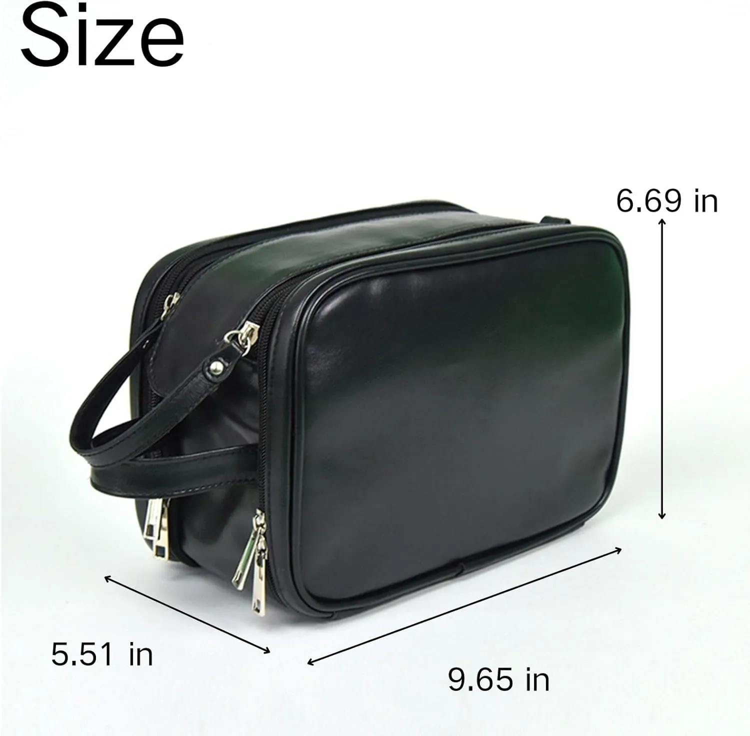 Travel Toiletry Bag for Men  Water-Resistant Travel Organizer Bag - Versatile Container for Toiletries, Accessories - Ideal for Travel and Home Use Hanging Toiletry Bag (Black)