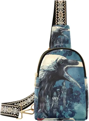 trendy Bird Night Bloody crossbody sling bags waterproof fanny pack diaper bag for travel