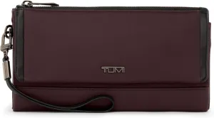 TUMI - Voyageur Travel Wallet - Wristlet Wallet with Passport, Cash & Card Holders - Zipper Wallet for Women - With Gift Box - Deep Plum
