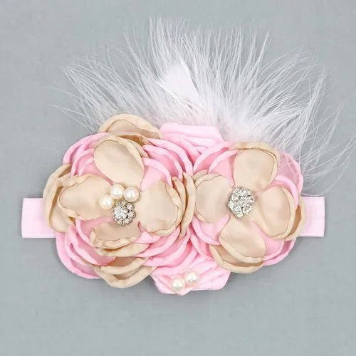 Vintage Flower Headband Baby Girls Headwraps Newborn Photography Props
