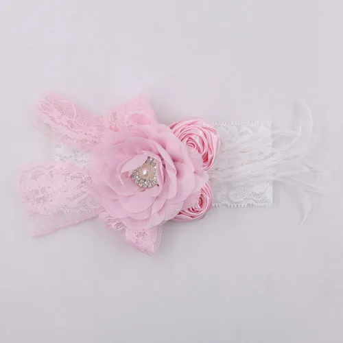 Vintage Flower Headband Baby Girls Headwraps Newborn Photography Props