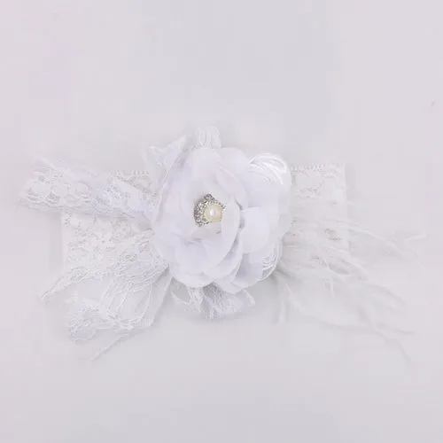 Vintage Flower Headband Baby Girls Headwraps Newborn Photography Props