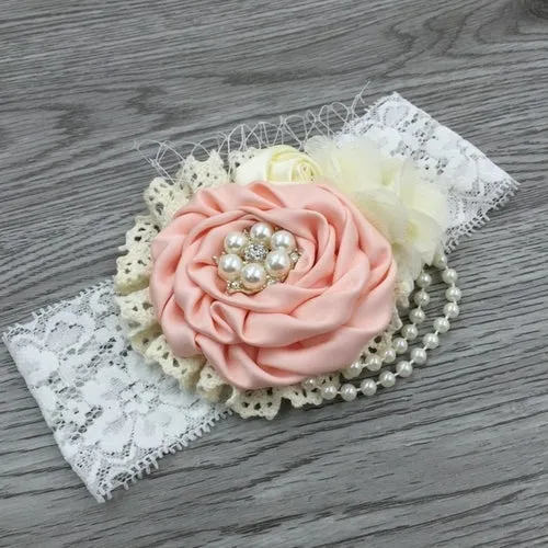 Vintage Flower Headband Baby Girls Headwraps Newborn Photography Props