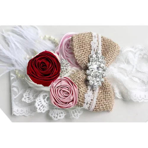 Vintage Flower Headband Baby Girls Headwraps Newborn Photography Props