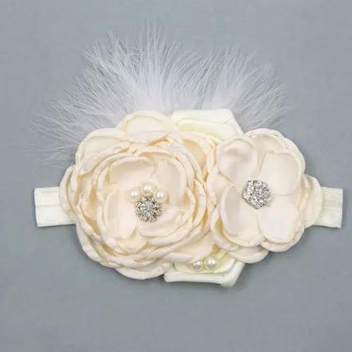 Vintage Flower Headband Baby Girls Headwraps Newborn Photography Props