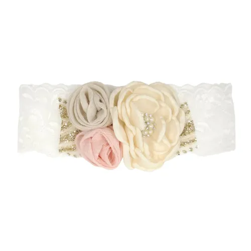 Vintage Flower Headband Baby Girls Headwraps Newborn Photography Props