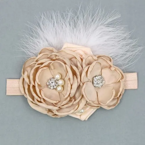 Vintage Flower Headband Baby Girls Headwraps Newborn Photography Props