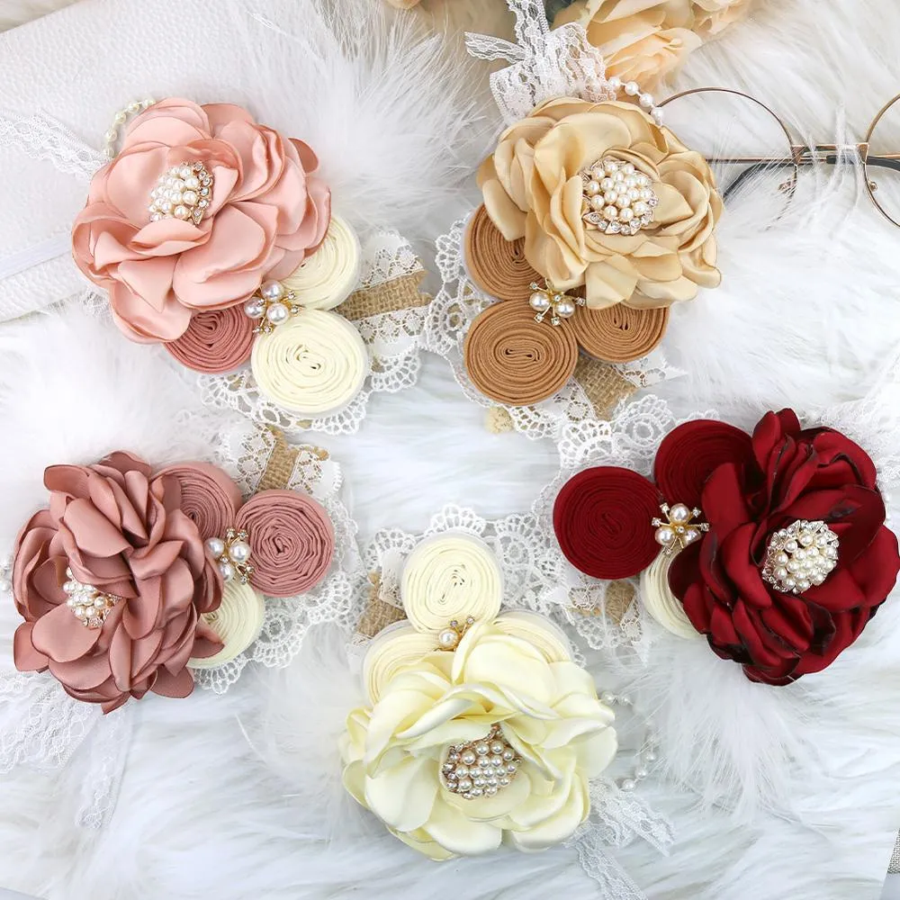 Vintage Flower Headband Baby Girls Headwraps Newborn Photography Props