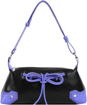Vintage Hobo Bags for Women Bow Tie Crossbody Bags for Women Y2k Satchel Handbag Shoulder Bag Top Handle Purse Clutch