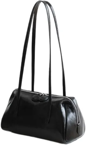 Vintage Leather Niche Handbag Totes Pillow Bag Oil Wax Shoulder Armpit Bag Clutch Versatile Chic Purse Luxury Elegant