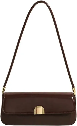 Vintage Trendy Purses for Women 2025 Aesthetic Hand Bags PU Leather Shoulder Bag for Women Versatile Hobo Bag Square Bag