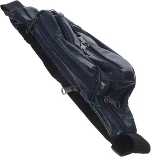 Waist Bag for Men Leather Fanny Pack Compact Coin Purse Adjustable Belt Versatile for Travel Sports