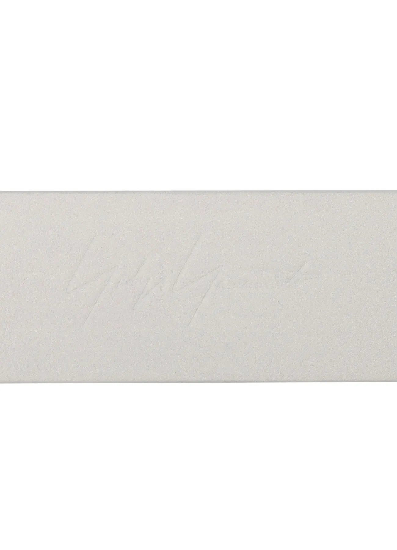 WHITE LEATHER 30MM PLAIN BELT