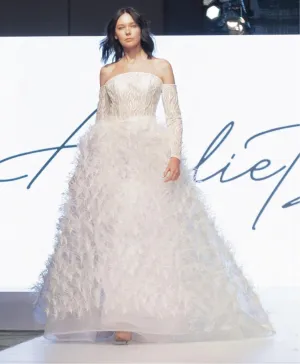 White Swan Feather Gown