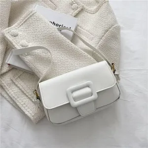 Women Handbags Shoulder Bags, Satchel Tote Bag, Candy Color Flap Shoulder Bags for Women Simple Design PU Leather Underarm Bags Ladies Shopping Portable Handbag and Purse