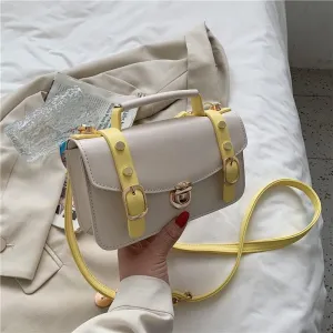 Women Handbags Shoulder Bags, Satchel Tote Bag, Leather Crossbody Bags For Women Travel Handbag Fashion Simple Shoulder Messenger Bag Ladies Cross Body Bags (Color : White)